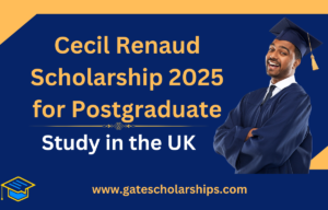 Cecil Renaud Scholarship 2025 for Postgraduate