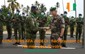 CONCOURS AFA 2024 CI: Recrutement de l’Armée Côte d’Ivoire
