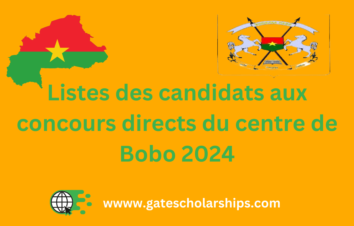 Burkina Faso: Listes des candidats aux concours directs du centre de Bobo 2024