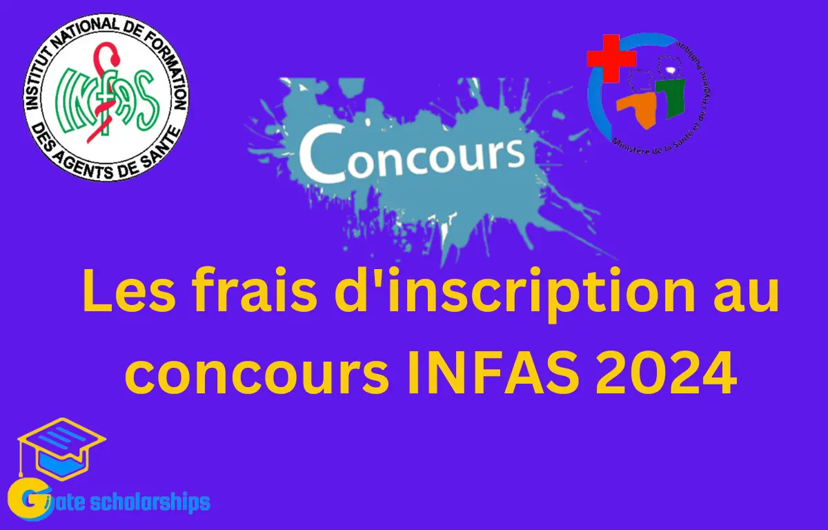 Les frais d'inscription au concours INFAS 2024